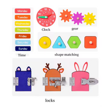 Cargar imagen en el visor de la galería, Tablero de actividades Montessori