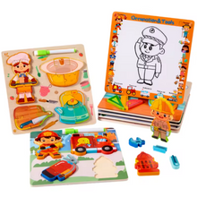 Cargar imagen en el visor de la galería, Rompecabeza 2 en 1 Ocupaciones Grande