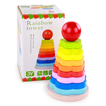 Cargar imagen en el visor de la galería, Torre de Apilamiento Flor Montessori