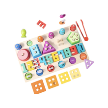 Cargar imagen en el visor de la galería, Tablero Montessori Multifuncional 6 en 1