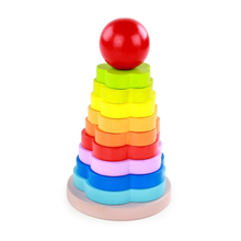 Cargar imagen en el visor de la galería, Torre de Apilamiento Flor Montessori