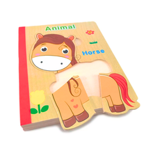 Cargar imagen en el visor de la galería, Libro Rompecabezas Animales
