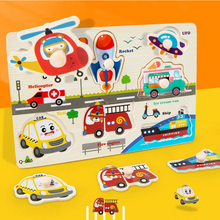 Cargar imagen en el visor de la galería, Rompecabezas con Botón Medios de Transporte