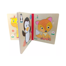 Cargar imagen en el visor de la galería, Libro Rompecabezas Animales