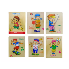 Cargar imagen en el visor de la galería, Libro Rompecabezas Deportes