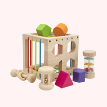 Cargar imagen en el visor de la galería, Cubo Sensorial Montessori 4 en 1