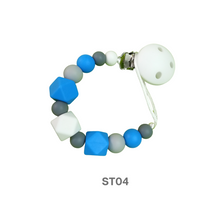 Cargar imagen en el visor de la galería, Rasca encías conejo gris con sostenedor