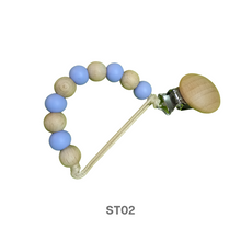 Cargar imagen en el visor de la galería, Rasca encías conejo gris con sostenedor