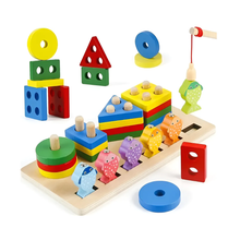 Cargar imagen en el visor de la galería, Tablero Montessori de Figuras y Pesca Magnética