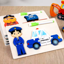 Cargar imagen en el visor de la galería, Rompecabeza 2 en 1 Ocupaciones