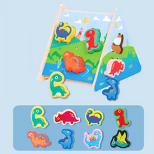 Cargar imagen en el visor de la galería, Triángulo Encajable Dinosaurios