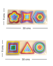 Cargar imagen en el visor de la galería, Rompecabezas de Figuras Geométricas