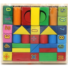 Cargar imagen en el visor de la galería, Juego de Bloques Didácticos de Madera