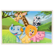 Cargar imagen en el visor de la galería, Rompecabezas Encajable de Animales
