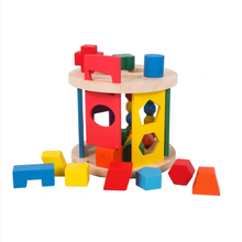 Cargar imagen en el visor de la galería, Cubo Sensorial Geometrico Montessori