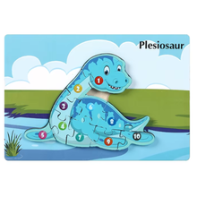 Cargar imagen en el visor de la galería, Rompecabezas Montessori de Animales 🧩🐘🦖