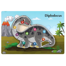 Cargar imagen en el visor de la galería, Rompecabezas Montessori de Animales 🧩🐘🦖