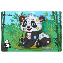 Cargar imagen en el visor de la galería, Rompecabezas Montessori de Animales 🧩🐘🦖