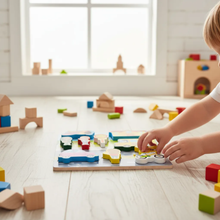 Cargar imagen en el visor de la galería, Rompecabezas Montessori – Vida Escolar y Transporte