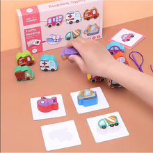 Cargar imagen en el visor de la galería, Juego de Enhebrado Montessori