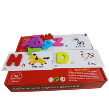 Cargar imagen en el visor de la galería, 🧠🔤 Juego de tarjetas alfabéticas con letras en madera – Inglés