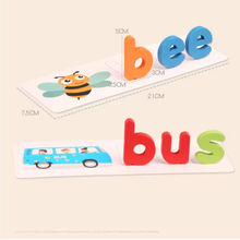 Cargar imagen en el visor de la galería, Juego de Spelling en Madera