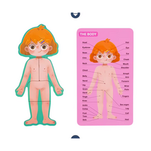 Cargar imagen en el visor de la galería, Rompecabeza de Cuerpo Humano Niña