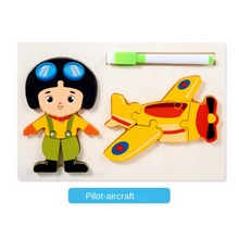 Cargar imagen en el visor de la galería, Rompecabeza 2 en 1 Ocupaciones