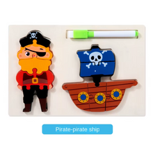 Cargar imagen en el visor de la galería, Rompecabeza 2 en 1 Ocupaciones