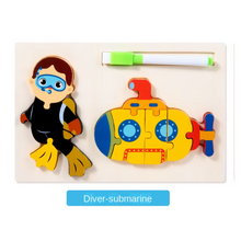 Cargar imagen en el visor de la galería, Rompecabeza 2 en 1 Ocupaciones