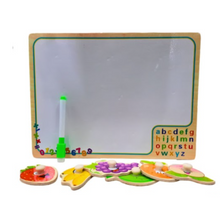 Cargar imagen en el visor de la galería, Tablero mágico y Rompecabezas 2 en 1 Verduras