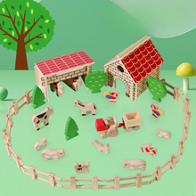 Cargar imagen en el visor de la galería, Juego de Granja en Madera