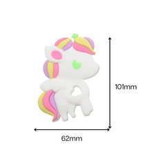 Cargar imagen en el visor de la galería, Rasca encías unicornio con sostenedor