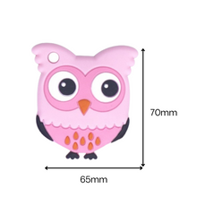 Cargar imagen en el visor de la galería, Rasca encías búho con sostenedor