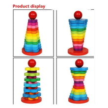 Cargar imagen en el visor de la galería, Torre de Apilamiento Flor Montessori Grande