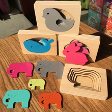 Cargar imagen en el visor de la galería, Rompecabezas por capas Montessori