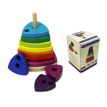 Cargar imagen en el visor de la galería, Torre de Apilamiento y Enhebrado Montessori