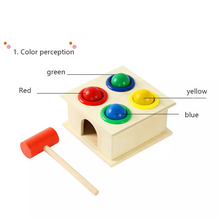 Cargar imagen en el visor de la galería, Caja de permanencia con 4 pelotas y mazo pequeña