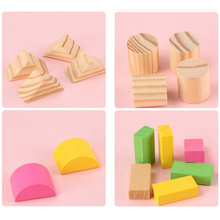 Cargar imagen en el visor de la galería, Bloques de construcción en madera