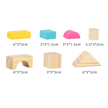 Cargar imagen en el visor de la galería, Bloques de construcción en madera