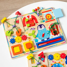 Cargar imagen en el visor de la galería, Tablero de Actividades Montessori 10 en 1
