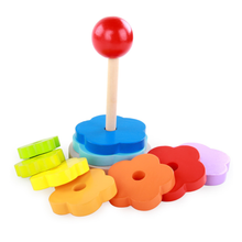 Cargar imagen en el visor de la galería, Torre de Apilamiento Flor Montessori
