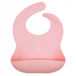 Babero en Silicona Pink