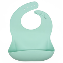 Babero en Silicona Mint