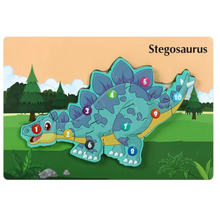 Cargar imagen en el visor de la galería, Rompecabezas Montessori de Animales 🧩🐘🦖
