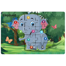 Cargar imagen en el visor de la galería, Rompecabezas Montessori de Animales 🧩🐘🦖
