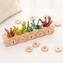 Cargar imagen en el visor de la galería, Juego de Aritmética Montessori en Madera
