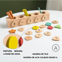 Cargar imagen en el visor de la galería, Juego de Aritmética Montessori en Madera
