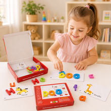Cargar imagen en el visor de la galería, Juego de tarjetas alfabéticas con letras en madera – Inglés
