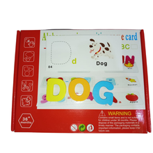 Cargar imagen en el visor de la galería, 🧠🔤 Juego de tarjetas alfabéticas con letras en madera – Inglés
